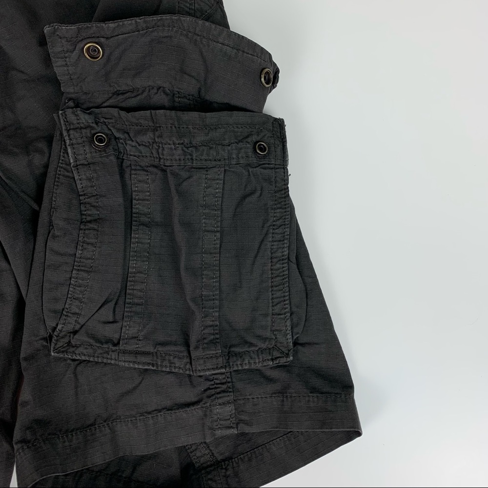American Eagle Longer Length Cargo Shorts Gray Brown 100% Cotton Men’s Sz 32 NWT - Picture 13 of 16
